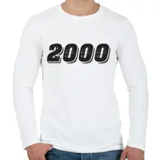 PRINTFASHION 2000 - Férfi hosszú ujjú póló - Fehér férfi póló