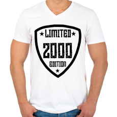 PRINTFASHION 2000 - Férfi V-nyakú póló - Fehér