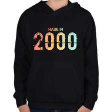 PRINTFASHION 2000 - Gyerek kapucnis pulóver - Fekete gyerek pulóver, kardigán