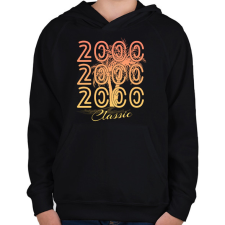 PRINTFASHION 2000 - Gyerek kapucnis pulóver - Fekete gyerek pulóver, kardigán