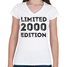 PRINTFASHION 2000 - Női V-nyakú póló - Fehér