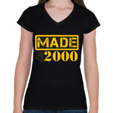 PRINTFASHION 2000 - Női V-nyakú póló - Fekete női póló