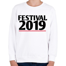 PRINTFASHION 2019 fesztivál - Gyerek pulóver - Fehér