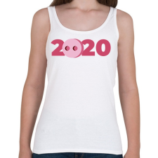 PRINTFASHION 2020 Disznóvágás - Női atléta - Fehér női trikó