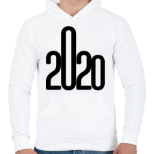 PRINTFASHION 2020 - Férfi kapucnis pulóver - Fehér férfi pulóver, kardigán