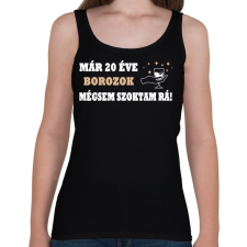 PRINTFASHION 20 éve borozgatok! - Női atléta - Fekete női trikó