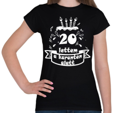 PRINTFASHION 20 lettem - Női póló - Fekete