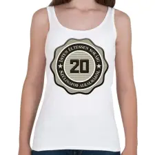 PRINTFASHION 20 - Női atléta - Fehér női trikó