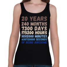 PRINTFASHION 20 years - Női atléta - Fekete