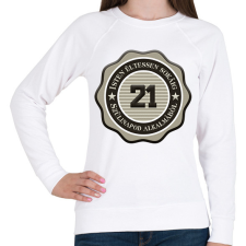 PRINTFASHION 21 - Női pulóver - Fehér női pulóver, kardigán