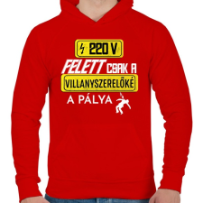 PRINTFASHION 220V Felett | Fehér - Férfi kapucnis pulóver - Piros női pulóver, kardigán
