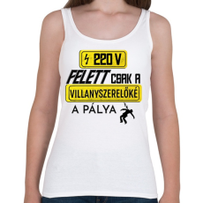 PRINTFASHION 220V FELETT | Fekete - Női atléta - Fehér