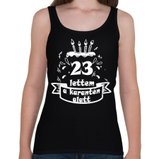 PRINTFASHION 23 lettem - Női atléta - Fekete női trikó