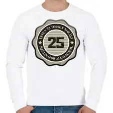 PRINTFASHION 25 - Férfi pulóver - Fehér férfi pulóver, kardigán
