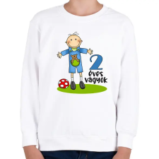 PRINTFASHION "2 éves vagyok" kisfiúknak - Gyerek pulóver - Fehér gyerek pulóver, kardigán