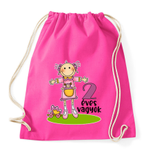 PRINTFASHION "2 éves vagyok" kislányoknak - Sportzsák, Tornazsák - Fukszia tornazsák