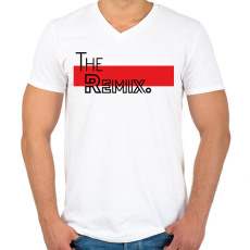 PRINTFASHION 2. testvér - The remix. - Férfi V-nyakú póló - Fehér