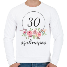 PRINTFASHION 30 éves szülinapos - Férfi pulóver - Fehér