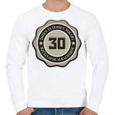 PRINTFASHION 30 - Férfi pulóver - Fehér férfi pulóver, kardigán