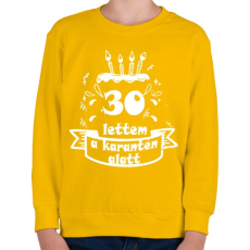 PRINTFASHION 30 lettem - Gyerek pulóver - Sárga