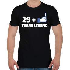 PRINTFASHION 30. SZÜLINAP - Férfi póló - Fekete