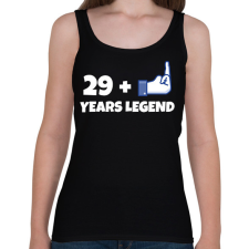 PRINTFASHION 30. SZÜLINAP - Női atléta - Fekete női trikó