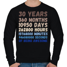 PRINTFASHION 30 Years - Férfi pulóver - Fekete férfi pulóver, kardigán