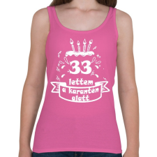 PRINTFASHION 33 lettem - Női atléta - Rózsaszín női trikó