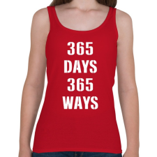 PRINTFASHION 365 nap 365 úticél - Női atléta - Cseresznyepiros női trikó