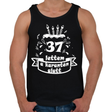 PRINTFASHION 37 lettem - Férfi atléta - Fekete atléta, trikó