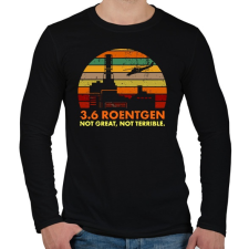 PRINTFASHION 3,6 Roentgen - Férfi hosszú ujjú póló - Fekete férfi póló