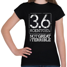 PRINTFASHION 3.6 Roentgen (white) - Női póló - Fekete
