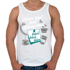 PRINTFASHION 3 dolgot - Férfi atléta - Fehér atléta, trikó