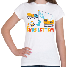 PRINTFASHION 3 ÉVES LETTEM-EGYEDI ÉVSZÁMOS - Női póló - Fehér női póló