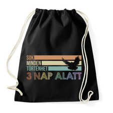 PRINTFASHION 3 nap alatt - Sportzsák, Tornazsák - Fekete tornazsák