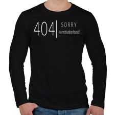 PRINTFASHION 404 not found - Férfi hosszú ujjú póló - Fekete férfi póló