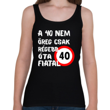 PRINTFASHION 40 éves F. - Női atléta - Fekete női trikó