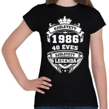 PRINTFASHION 40 éves - Női póló - Fekete női póló