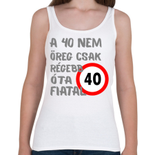 PRINTFASHION 40 éves Sz. - Női atléta - Fehér női trikó