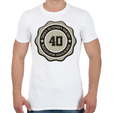 PRINTFASHION 40 - Férfi póló - Fehér férfi póló