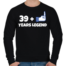 PRINTFASHION 40. SZÜLINAP - Férfi pulóver - Fekete férfi pulóver, kardigán