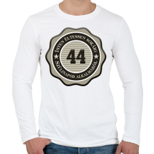 PRINTFASHION 44 - Férfi hosszú ujjú póló - Fehér férfi póló