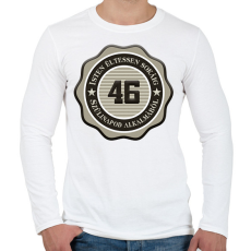 PRINTFASHION 46 - Férfi hosszú ujjú póló - Fehér