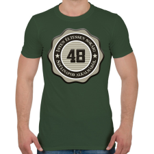 PRINTFASHION 48 - Férfi póló - Katonazöld férfi póló