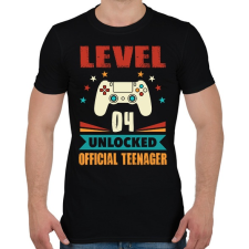 PRINTFASHION 4 éves gamer - Férfi póló - Fekete férfi póló