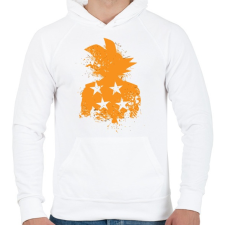 PRINTFASHION 4 Star Hero - Férfi kapucnis pulóver - Fehér férfi pulóver, kardigán