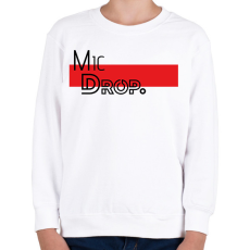 PRINTFASHION 4. testvér - Mic Drop. - Gyerek pulóver - Fehér