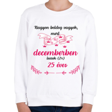 PRINTFASHION 50 (225) szülinap dec - Gyerek pulóver - Fehér