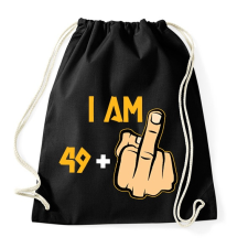 PRINTFASHION 50 éves (49+1) - Sportzsák, Tornazsák - Fekete tornazsák