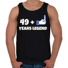 PRINTFASHION 50. SZÜLINAP - Férfi atléta - Fekete